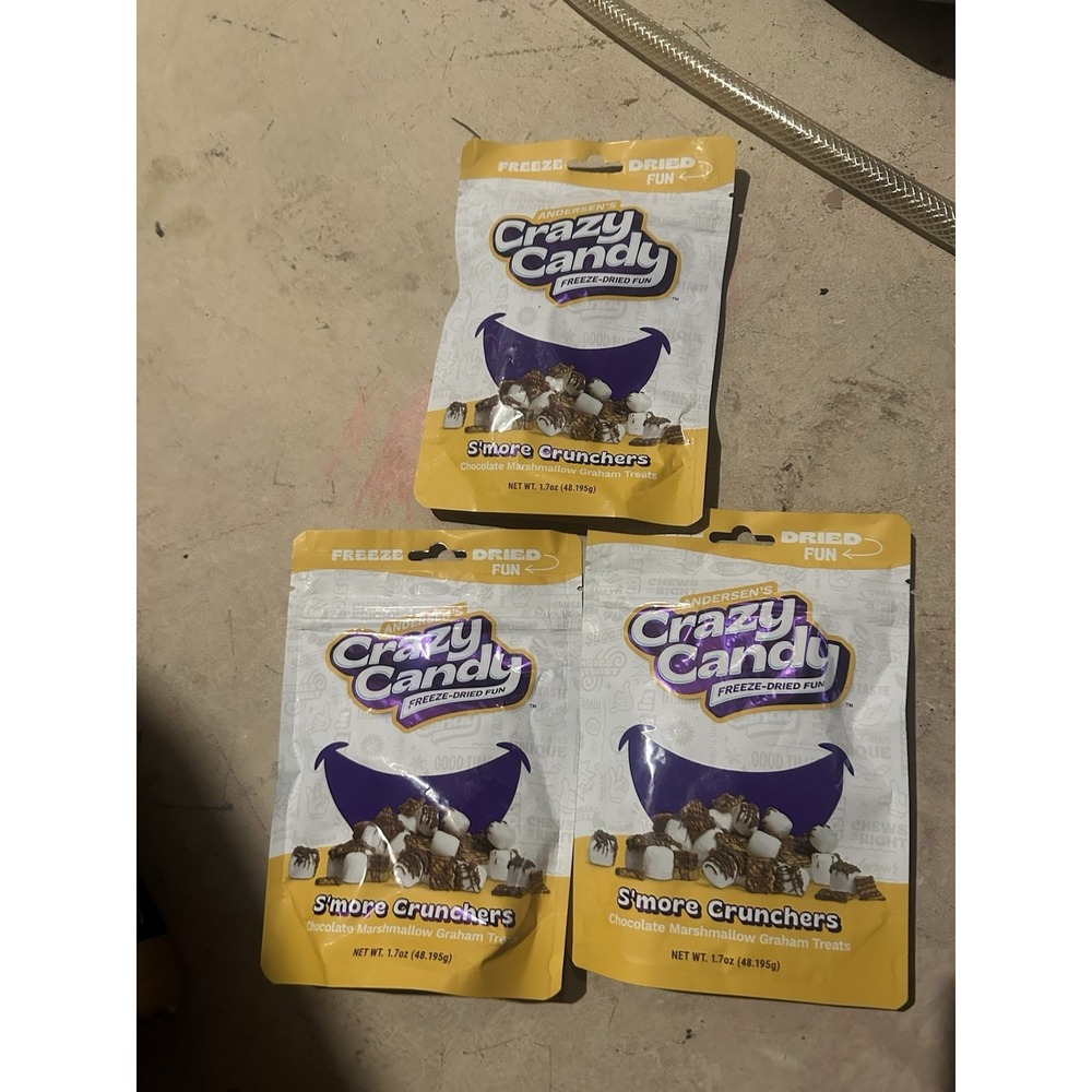 Andersen's‎ Smores Smore Crunchers Crazy Candy Freeze-Dried Fun, 3 Bags 9/2026